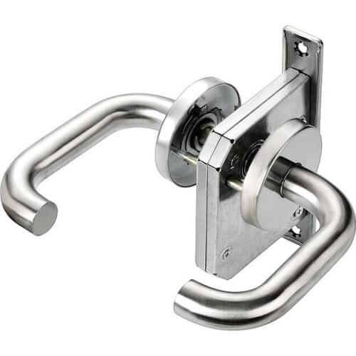Stainless Steel 304 Hardware Installation Door Handle Channel Fire Cabinet Aisle Lock Keyless Door Lock Fire Door Handles