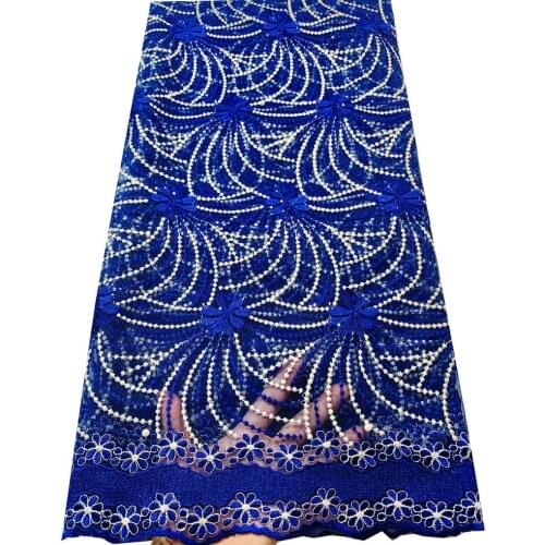 Hot Sale Nigerian Laces Fabrics 2021 High Quality Tulle African Laces Fabric Wedding African French Net Lace With Stones ELL3023