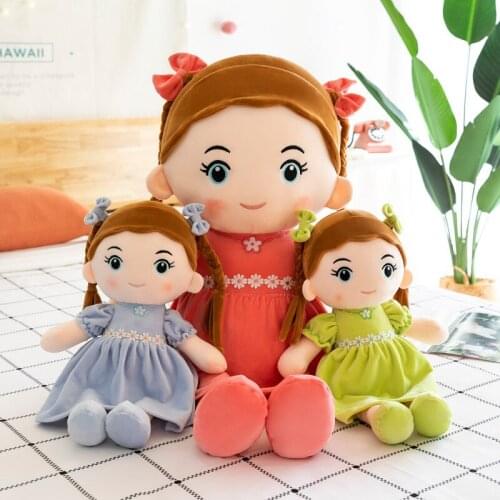 Simulation Sleeping Cute Variety Doll Valentines Day Cute Doll Series Soft Plush Toys Sofa Decor for Children Kids Xmas Gift