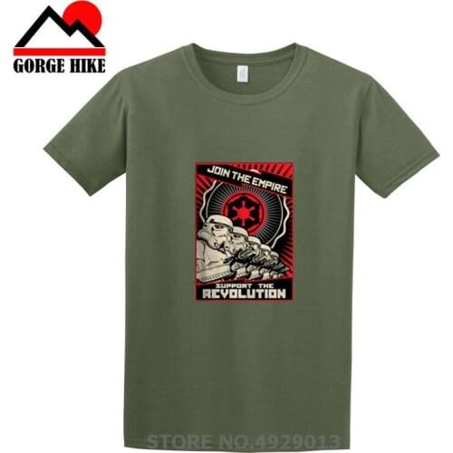 Classic New Design Jedi Support our troop The Revolution T Shirt Join The Empire Man Top Tee Death Wars Stormtrooper men T-shirt