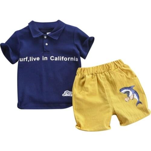 Baby Boys Clothing Set 2020 Cotton Boys Summer Clothes Letter Printed Kids Children Clothing Boys Tracksuit Childrens Sets