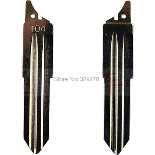 Metal Blank Uncut Flip KD Remote Key Blade Type #104 for H5 NO. 104 Blade