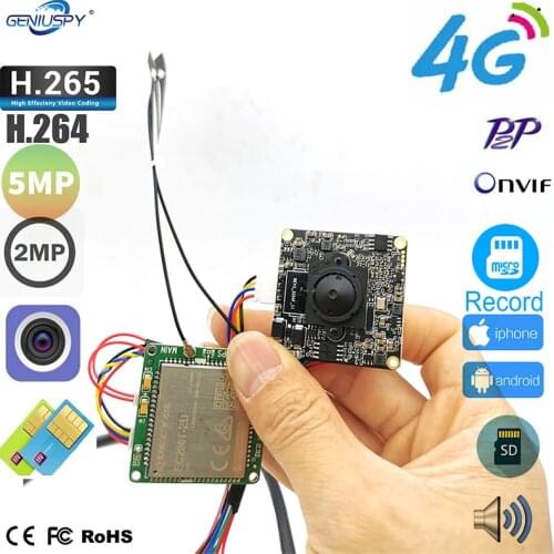 1080P 5MP Starlight 3G 4G Camera Module 4G Lte IP Camera Chip Board Wireless IP Camera RJ45 For Outdoor Indoor Camera Module