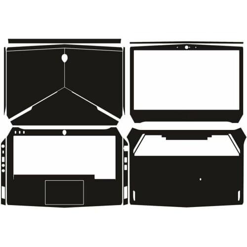 Laptop Sticker Skin Decal Carbon fiber Cover Protector for Alienware 13 R2 M13X ANW13 13.3-inch 2015 release