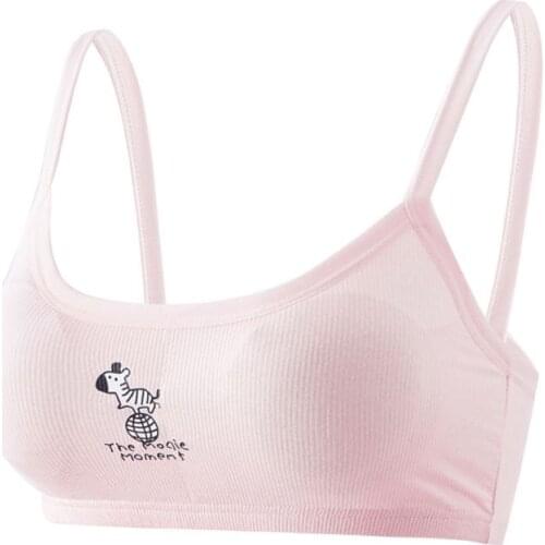 Girl Underwear Soft Cotton Bra for Kids Teenager Training Vest Underwear Puberty