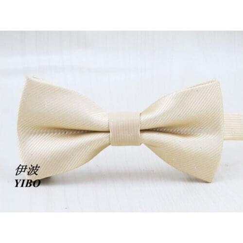 New fashion style mens bow tie//white shiny dot design/boys leisure formal clothes champagne color bowknot