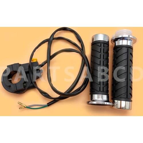 New Handlebar Throttle Grips W/ Kill Switch for 49cc 66cc 80cc Motorized Bicycle