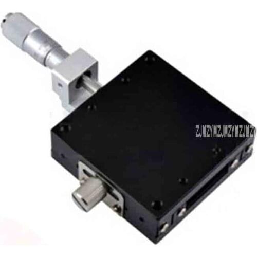 X-axis Slide LGX60-C Fine-adjustment Frame Sliding Table Precision Steel Ball Guide Type Manual Displacement Platform (60x60)