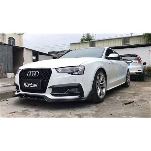 Suitable for Audi 12-16 A5 Modified Carbon Fiber Front and Rear Lip Air Knife Kable