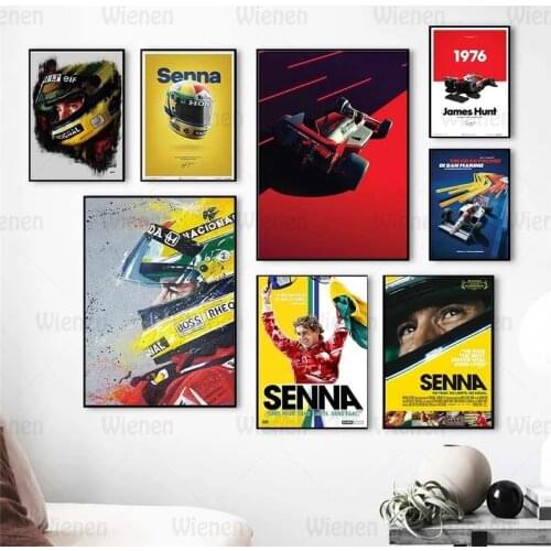 Modern Poster and Print Racing Car F1 Formula World Champion Canvas Painting Decorative Picture Wall Art Home Decor Garage Decor