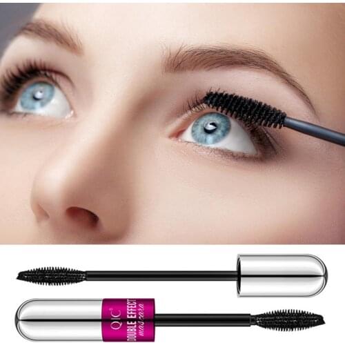For QIC Eyelash Mascara Skin-friendly Clearer Thicker Mascara Lengthening Mascara Waterproof Long Lasting Black Eyelashes Makeup