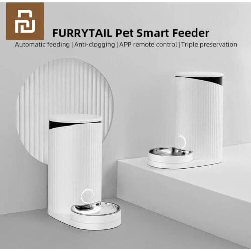 Xiaomi FURRYTAIL Pet Smart Feeder Automatic feeding Anti-clogging APP Remote Control Triple preservation For Pets