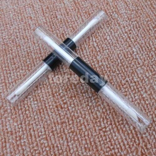 100PCS/LOT X 10ML Pretty Empty Clear Lip Gloss Tube Lip Alm bottle Container Silver / Black Cap 10 ML / 5ML+5ML PET *FD184-186