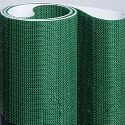 1000x100x5mm PVC green antiskid climbing lawn pattern circular conveyor belt Industrial assembly line belt(Seamless connection)