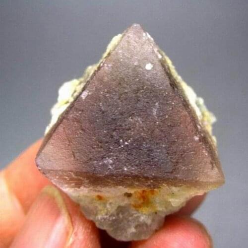 31g Pink Octahedral Fluorite w/ Quartz - crystals and stones healing Mineral specimen Home Decor feng shui decoration