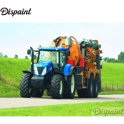 Dispaint Full Square/Round Drill 5D DIY Diamond Painting "Agricultural vehicle" Embroidery Cross Stitch Home Decor Gift A18952