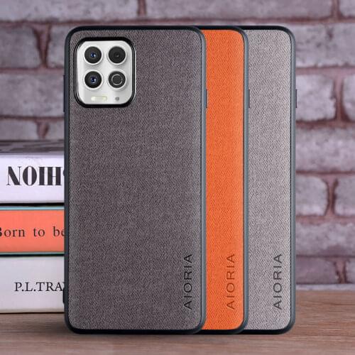 Case for Motorola Edge S 5G coque Luxury textile Leather skin soft TPU phone cover funda for motorola moto edge s case capa