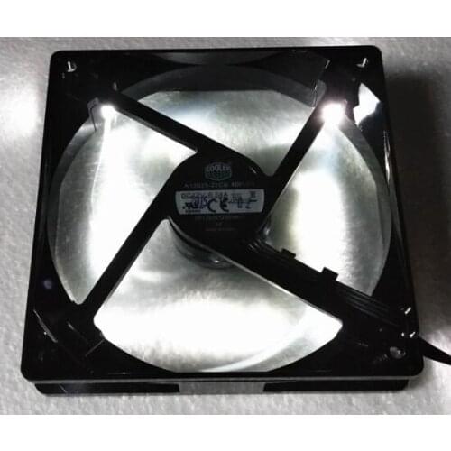 Cool 12025 12cm A12025-22CB-4BP-F1 12V 0.54A 4-wire white-light case CPU fan
