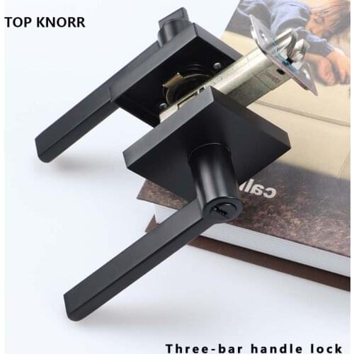 High grade zinc alloy handle lock three rod spherical door lock bedroom toilet hardware accessories door lock