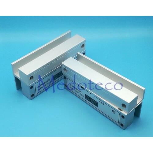 Double Frame-less Glass Door Lock Electric Bolt Lock for two glass door access control System with time delay function