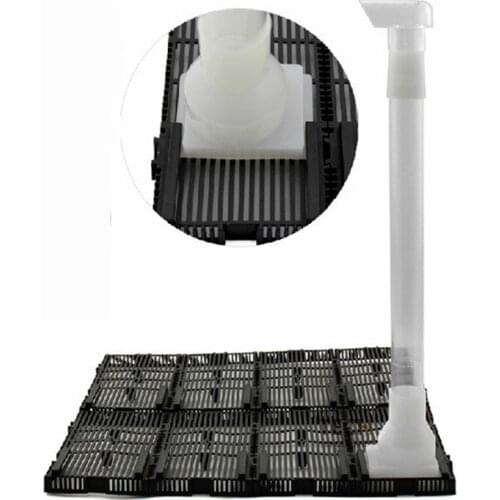 20/24/28/32 Pieces of 14*7*1.5CM White Undergravel Filters Bottom Plates for Aquarium Fish Tank with Extendable Water Pipe