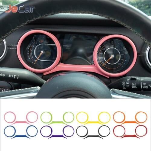 ABS Car Dashboard Cover For Jeep Gladiator JT Decorative Circle Trim Fit For Jeep Wrangler JL 2018-2021 Car accessories