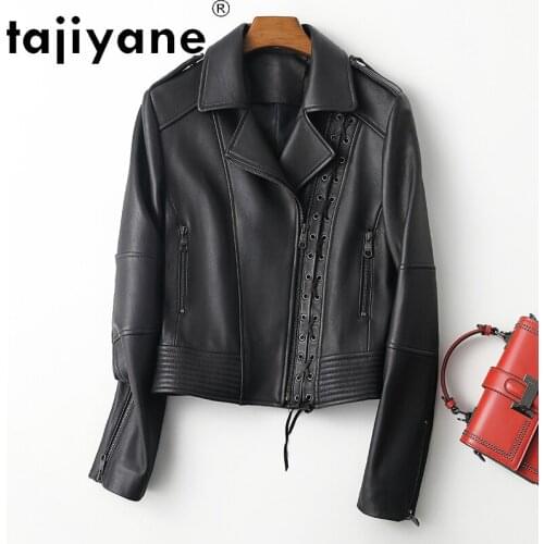 Jacket Leather Genuine Women Spring 2021 Korean Sheepskin Coat Female Plus Size Jackets Chaqueta Cuero Mujer Pph4467