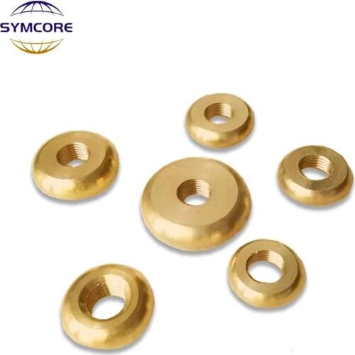 2pcs Copper Abacus Bead Lamp Connection Accessories Thickened Gasket M10 Nut Chandelier Decorative Ring Meson