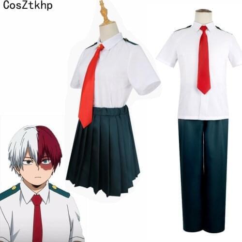 My Hero Academia OCHACO URARAKA Tsuyu Asui Cosplay Costume Japanese Anime Summer Girl School Uniform Suit Outfit Clothes