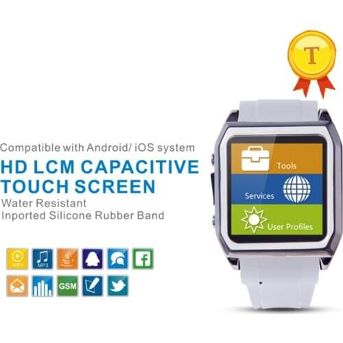 1.54inch touch screen man smart watch phone watch support mp3 mp4 sim card tf card camera sync whatsapp skype message for s3 s8