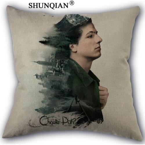 New custom Charlie Puth Canvas pillowcase Wedding Decorative PillowCase 45x45cm one sides Cotton Linen For Home Pillow Cover