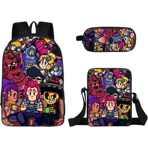 Back to School New Fashion Backpack 16 inches Children Student Book Backpack Daily Schoolbag Cartoon Mochila