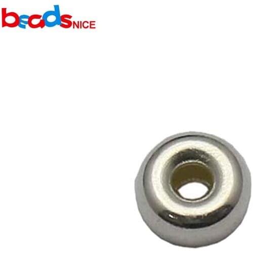 Beadsnice 925 Sterling Silver Crimp Beads Connector DIY Accessories Jewelry Making Wholesale ID37424/37425