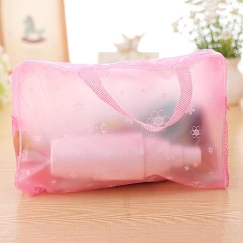 Portable Transparent Waterproof Cosmetic bags zip lock Toiletry Bathing Pouch Makeup Bag storage bag closet organizer bag