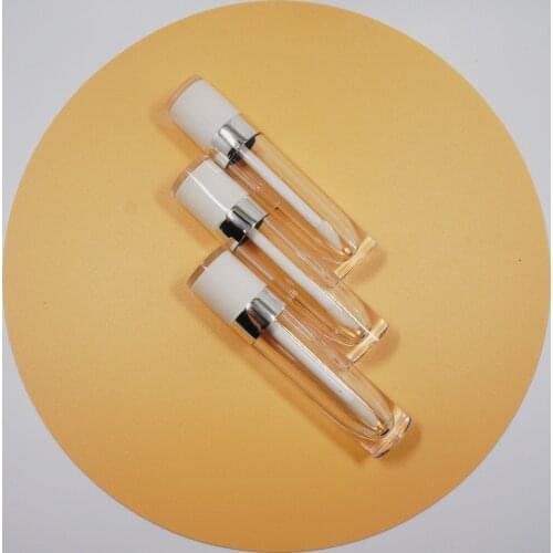 10-100PCS 5ml Empty Lip Gloss Tube Plastic Lipgloss Bottle DIY Container White Black Cap Cylinder Small Lipgloss Wholesale