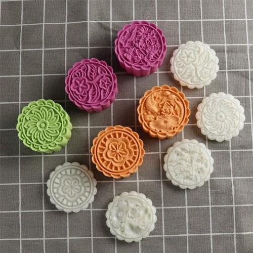 150g Cookie Stamps Moon Cake Mold Thickness Adjustable Christmas Cookie Press DIY Hand Press Cutter can CSV