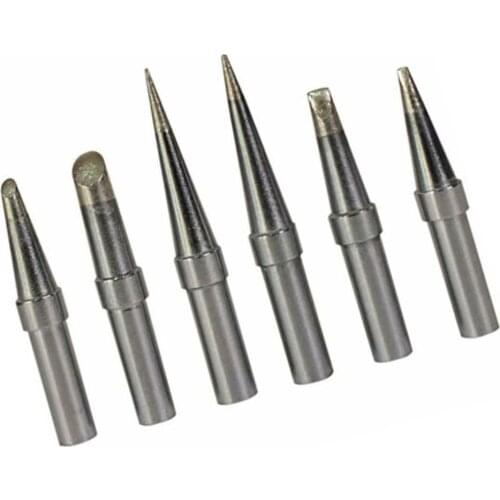 6Pcs/Set Replacement ET Soldering Iron Tips For Weller WE1010NA WESD51 WES50/51DIY Soldering Rework Tools