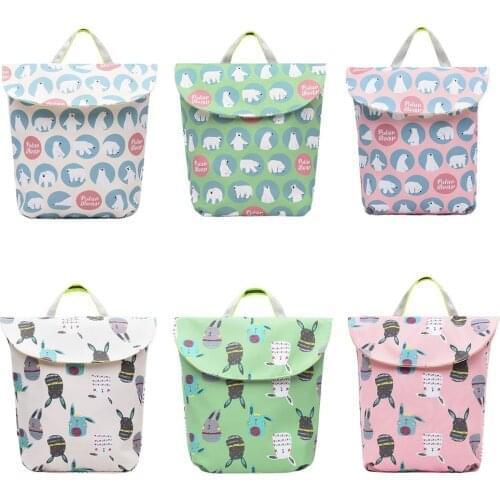 Baby Diaper Bags Maternity Bag Waterproof Wet Cloth Diaper Backpack Reusable Diaper Cover Dry Wet Bag For Mom Baby Care