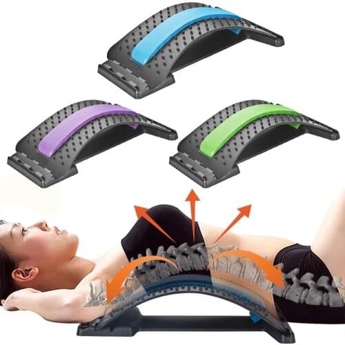 Back Stretch Equipment Massager Massageador Magic Stretcher Fitness Lumbar Support Relaxation Spine Pain Relief Dropshipping