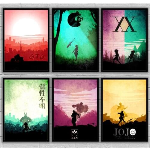 Green King Gto Hatake Kakashi Forst Hxh Izuku Midoriya Jojo Iv Diamond Is Unbreak Jojo V Golden Japanese Art Anime Poster