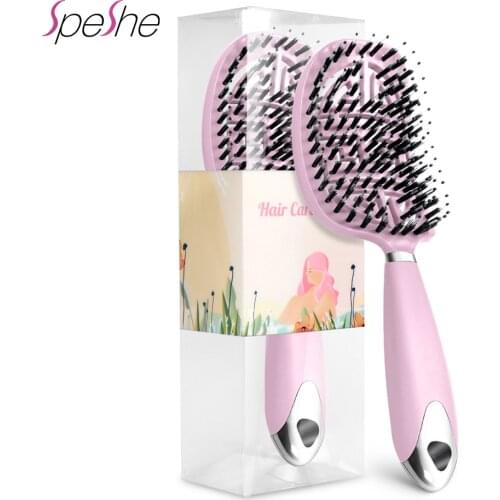 Mini Detangling Hair Brush Women Tangle Hair Comb Wet And Dry Detangler Hairbrushes Hair Styling Anti Klit Brushy Haarborstel