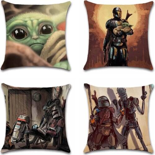 Star Baby Master TV show print cotton linen polyester cushion cover pillowcase decoration for home sofa chair kids bedroom gift