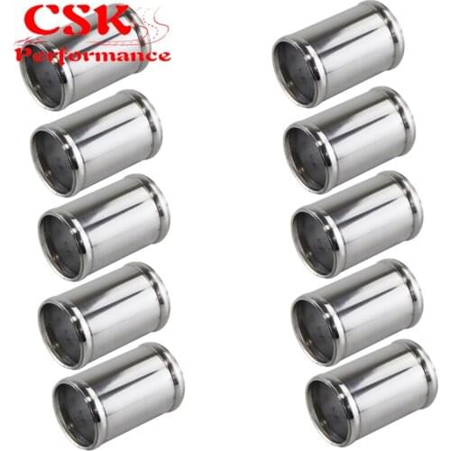 2.5'' 63mm Aluminum Hose Adapter Tube Joiner Pipe Coupler Connector 10PCS L=3