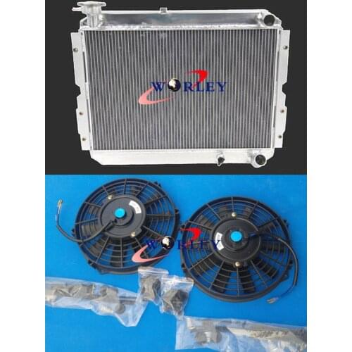 3 Row for TOYOTA LANDCRUISER 60 Series HJ60 HJ61 HJ62 MT Aluminum Radiator + FAN
