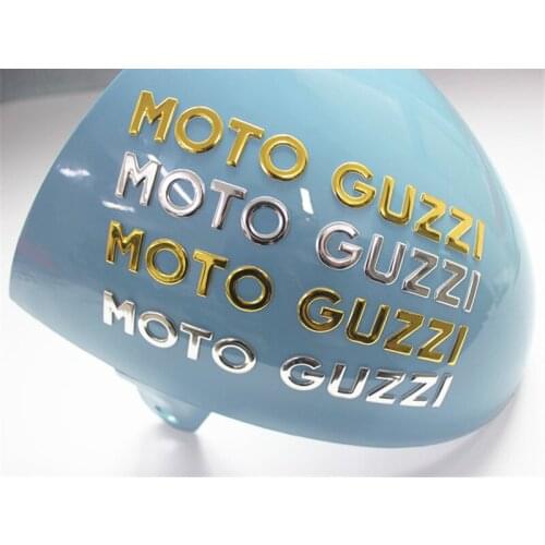 3d Moto Guzzi Sticker Sticker Gold Silver Color Motorcycle Moto Bike Waterproof 3d Decals Stickers