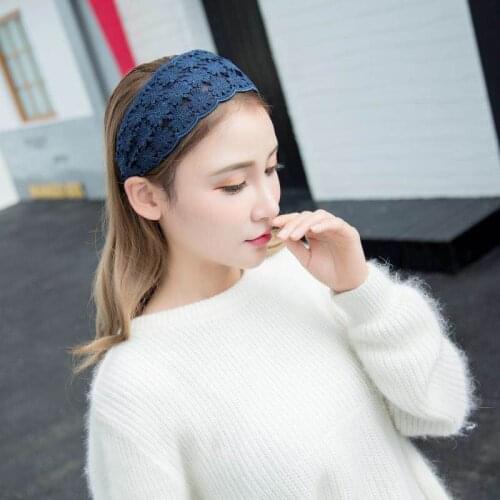 7 Styles Wide Embroidery Tooth Lace Non-slip Headband Comfortable Floral Bows Women Daily Party Ornaments