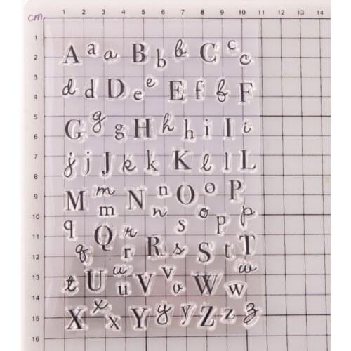 Alphabet Silicone Clear Seal Stamp DIY Scrapbooking Embossing Photo Album Decor