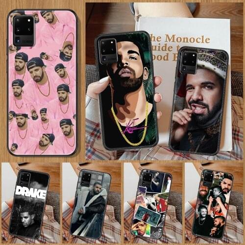 Rapper Aubrey Drake Graham Phone case For Samsung Galaxy Note 4 8 9 10 20 S8 S9 S10 S10E S20 Plus UITRA Ultra black art bumper