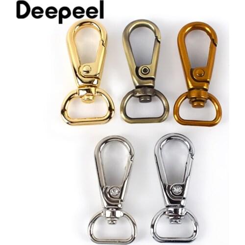Deepeel10/30pcs13mm 16mm Keychain Hook Metal Bucklefor Bag Dog Collar Lobster Clasp Connection Buckle Hardware Accessories AP507