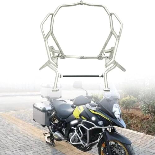 DL650 Upper&Lower Engine Guard Highway Freeway Crash Bar Fuel Tank Protector fits For SUZUKI Vstrom DL 650 V-Strom 650 2019-2020
